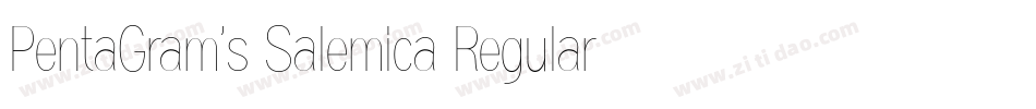 PentaGram’s Salemica Regular字体转换